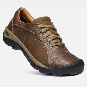 Keen Presido Brown Leather Outdoor Hiking Shoes Women's Size 7.5